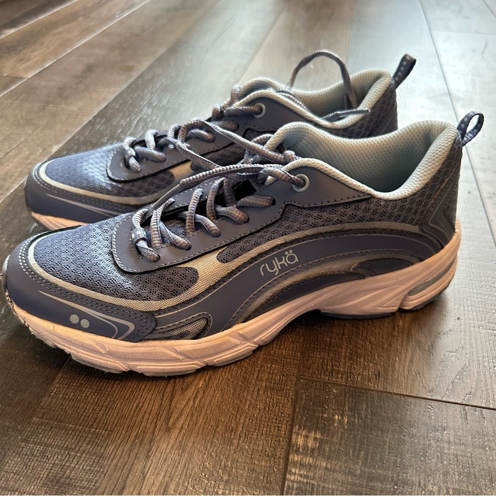 Ryka Inspire Walking Shoes Sneakers Women Size 8 Blue Gray